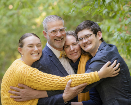 photo of a happy family